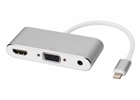 CÁP CHUYỂN LIGHTNING (iphone) -> HDMI + VGA + AUDIO (P38) KY-P002S